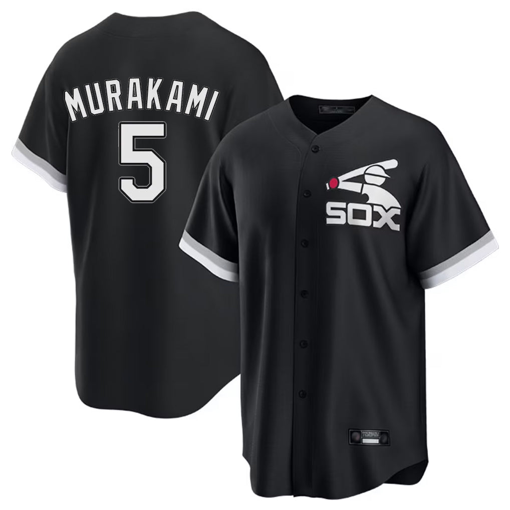 tocy C.White Sox #5 Munetaka Murakami Player Black Spring Training Game Stitched Jerseys