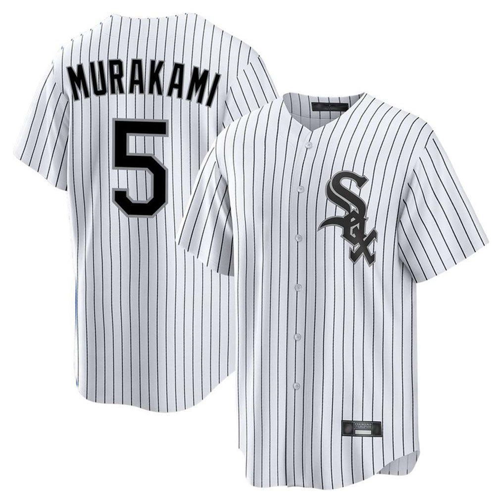 tocy C.White Sox #5 Munetaka Murakami Player White Stripe Home Game Stitched Jerseys