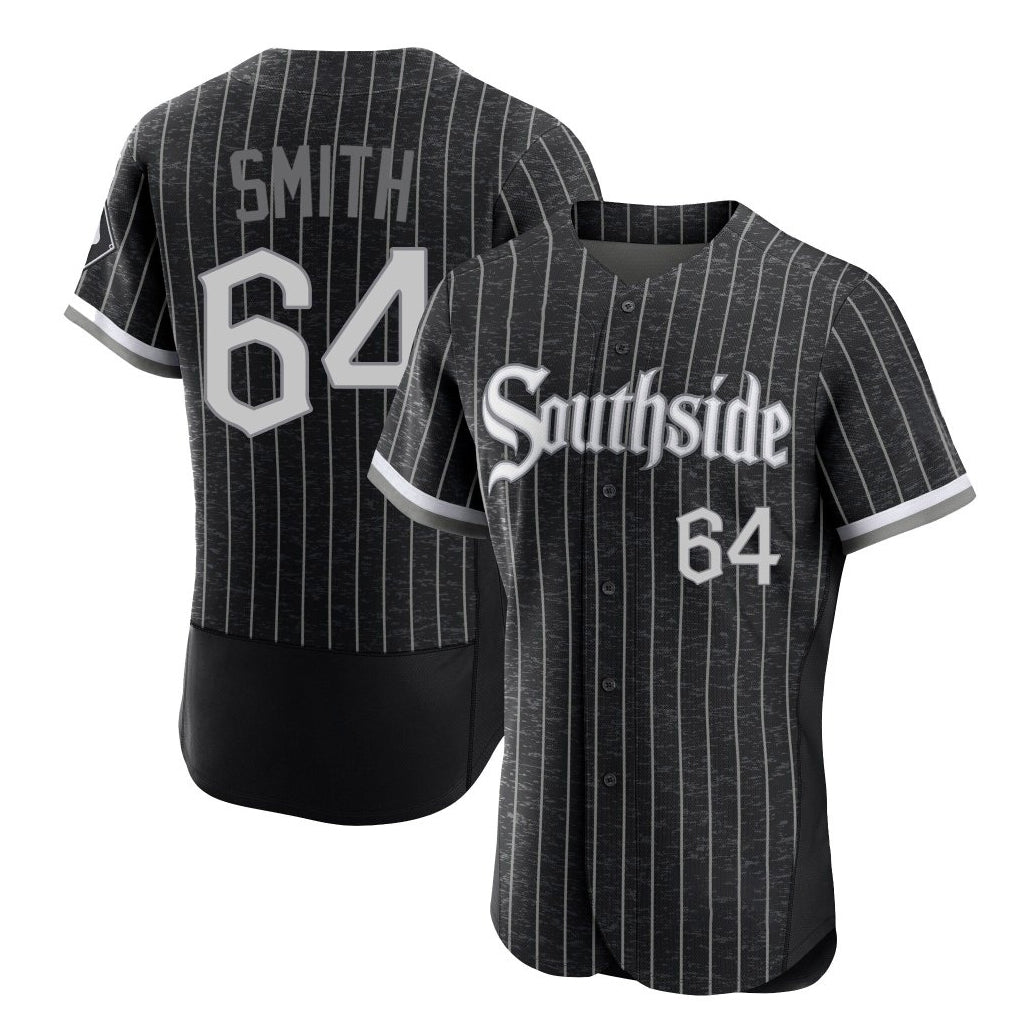 tocy C.White Sox #64 Shane Smith Player Black City Connect Limited Elite Home Stitched Jerseys