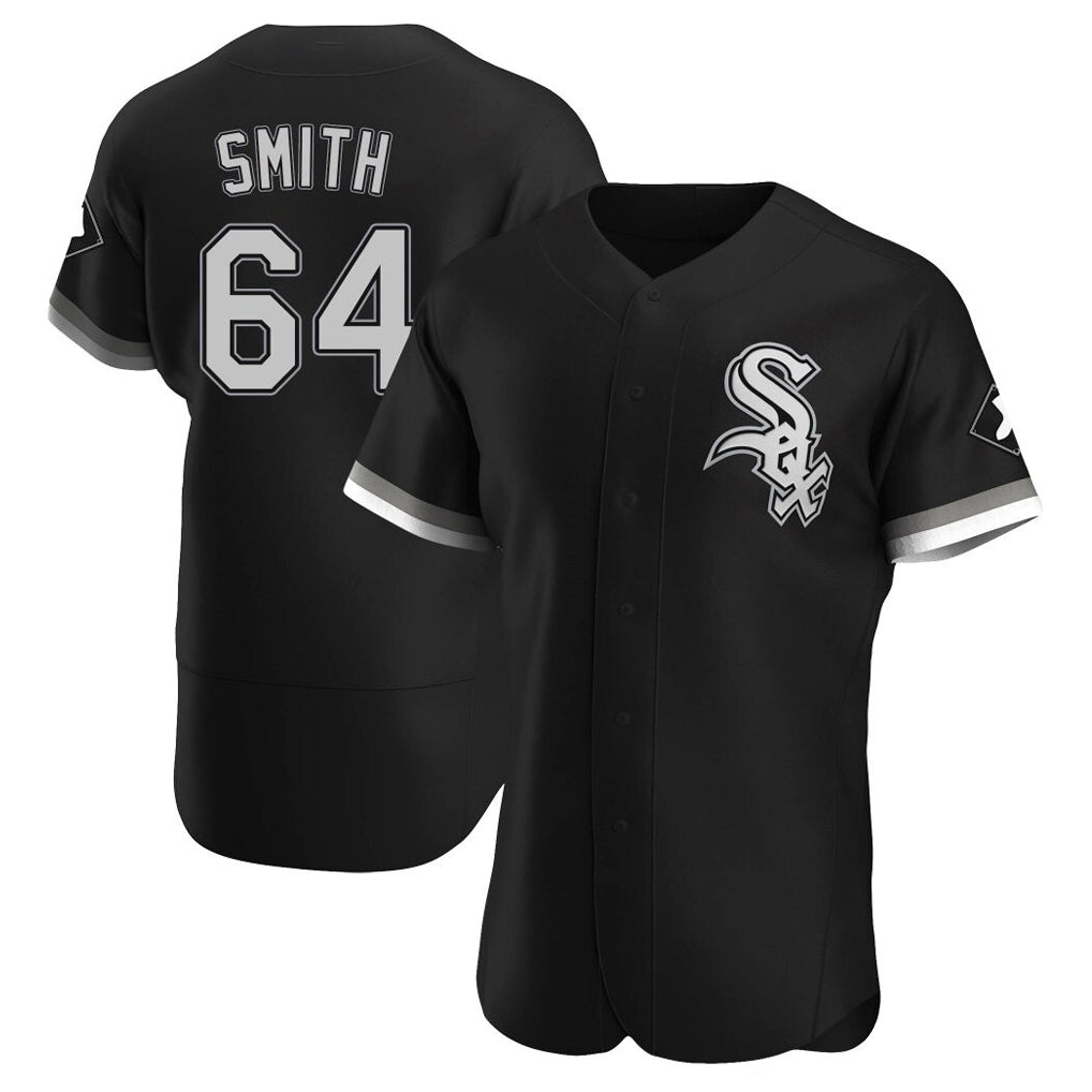tocy C.White Sox #64 Shane Smith Player Black Limited Elite Home Stitched Jerseys