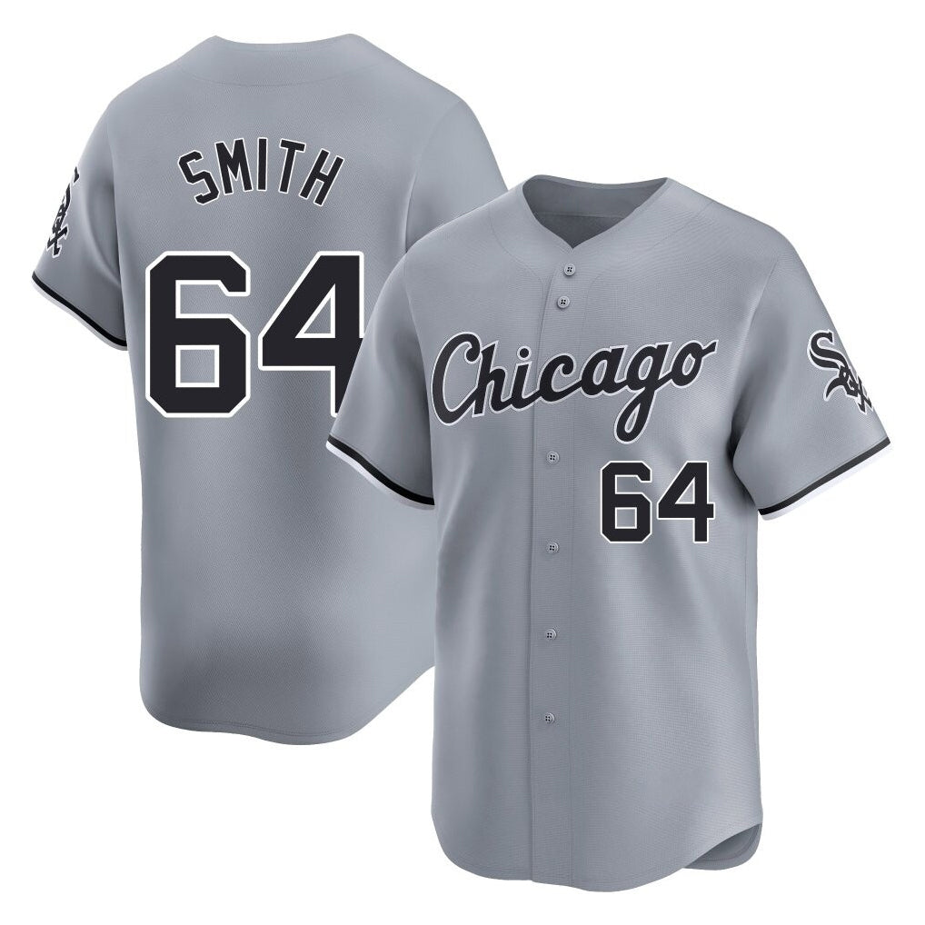 tocy C.White Sox #64 Shane Smith Player Gray Road Limited Home Stitched Jerseys