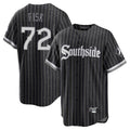 tocy C.White Sox #72 Carlton Fisk Player Black City Connect Home Game Stitched Jerseys
