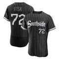 tocy C.White Sox #72 Carlton Fisk Player Black City Connect Limited Elite Home Stitched Jerseys