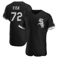 tocy C.White Sox #72 Carlton Fisk Player Black Limited Elite Home Stitched Jerseys