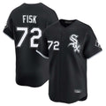 tocy C.White Sox #72 Carlton Fisk Player Black Limited Home Stitched Jerseys
