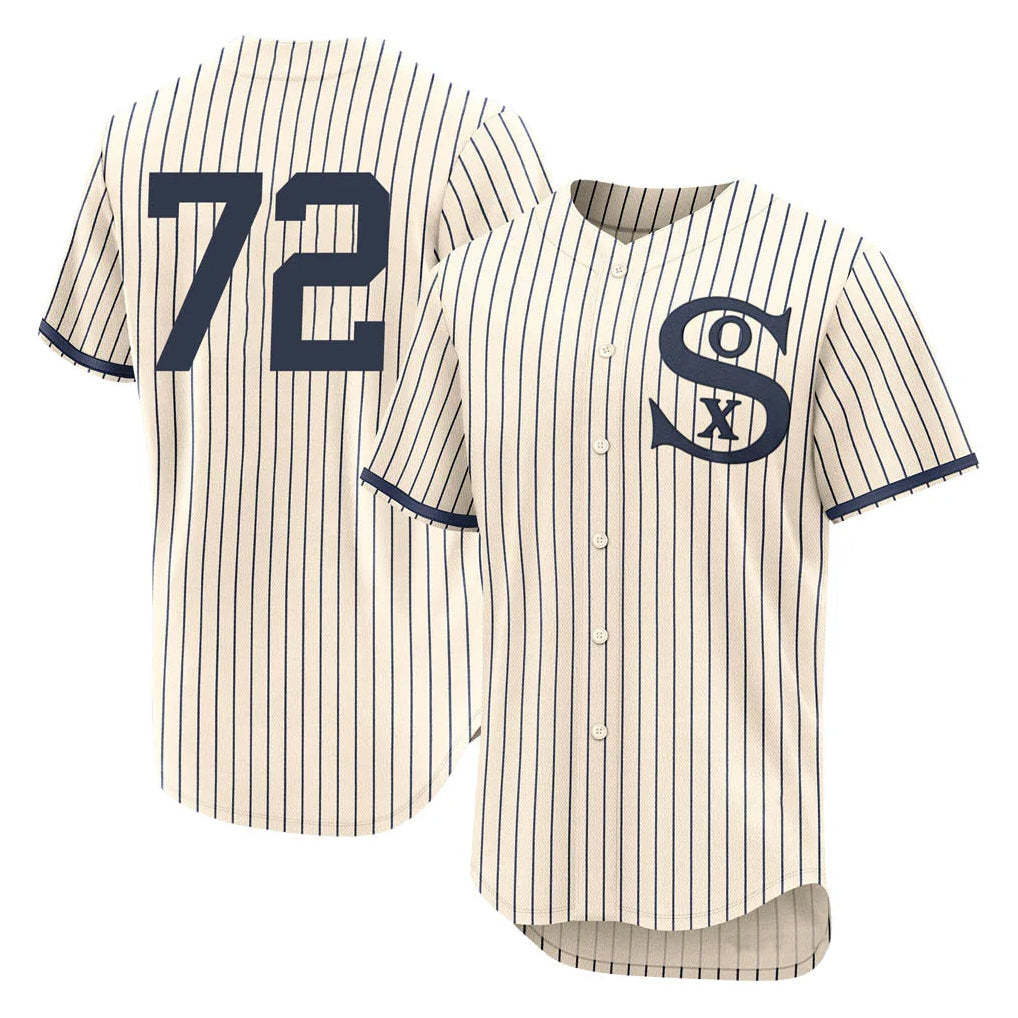 tocy C.White Sox #72 Carlton Fisk Player Cream Field of Dreams Limited Elite Home Stitched Jerseys