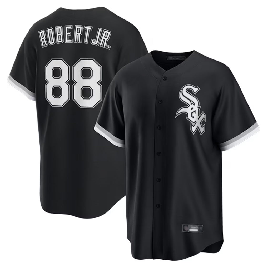 tocy C.White Sox #88 Luis Robert Jr Player Black Home Game Stitched Jerseys