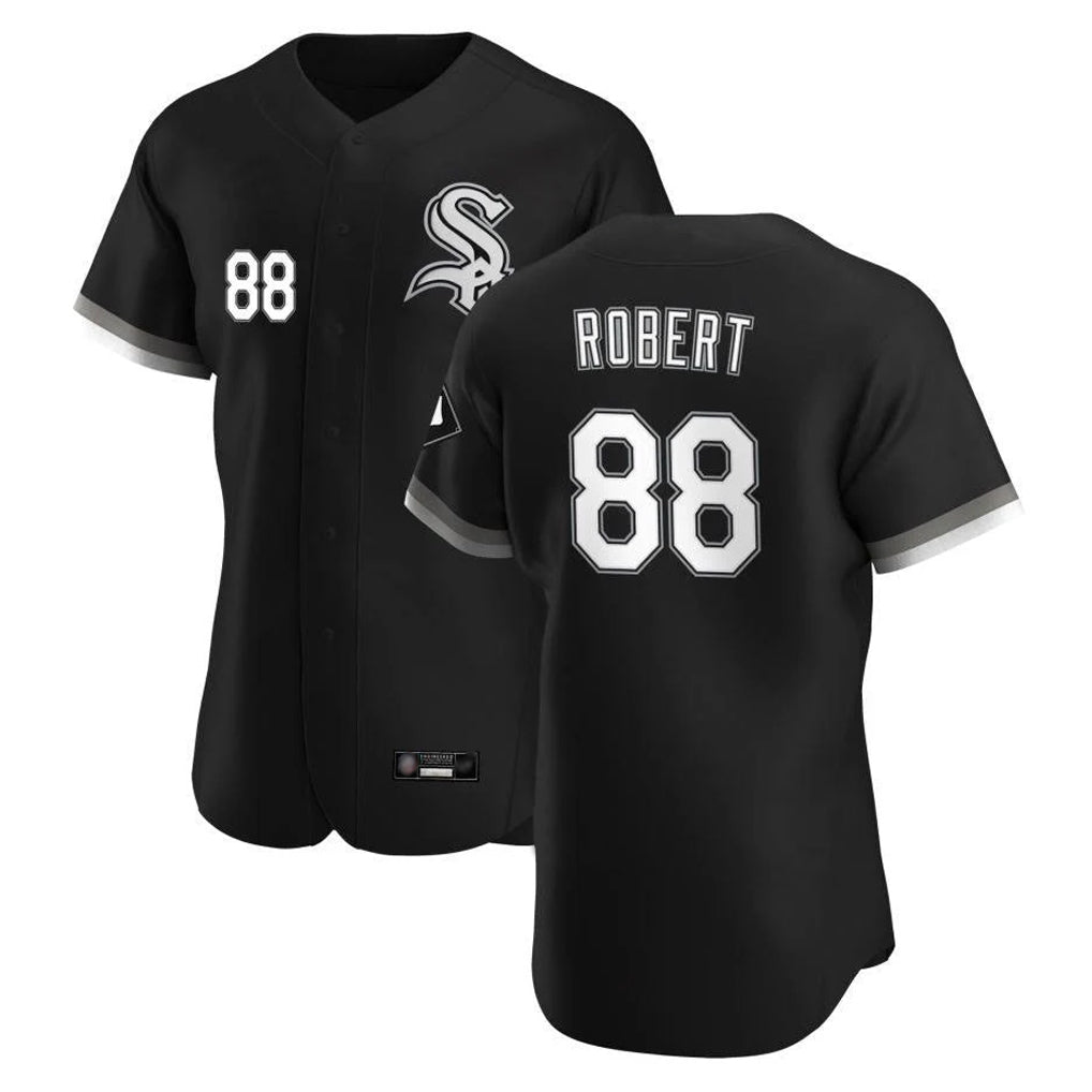 tocy C.White Sox #88 Luis Robert Jr Player Black Limited Elite Home Stitched Jerseys