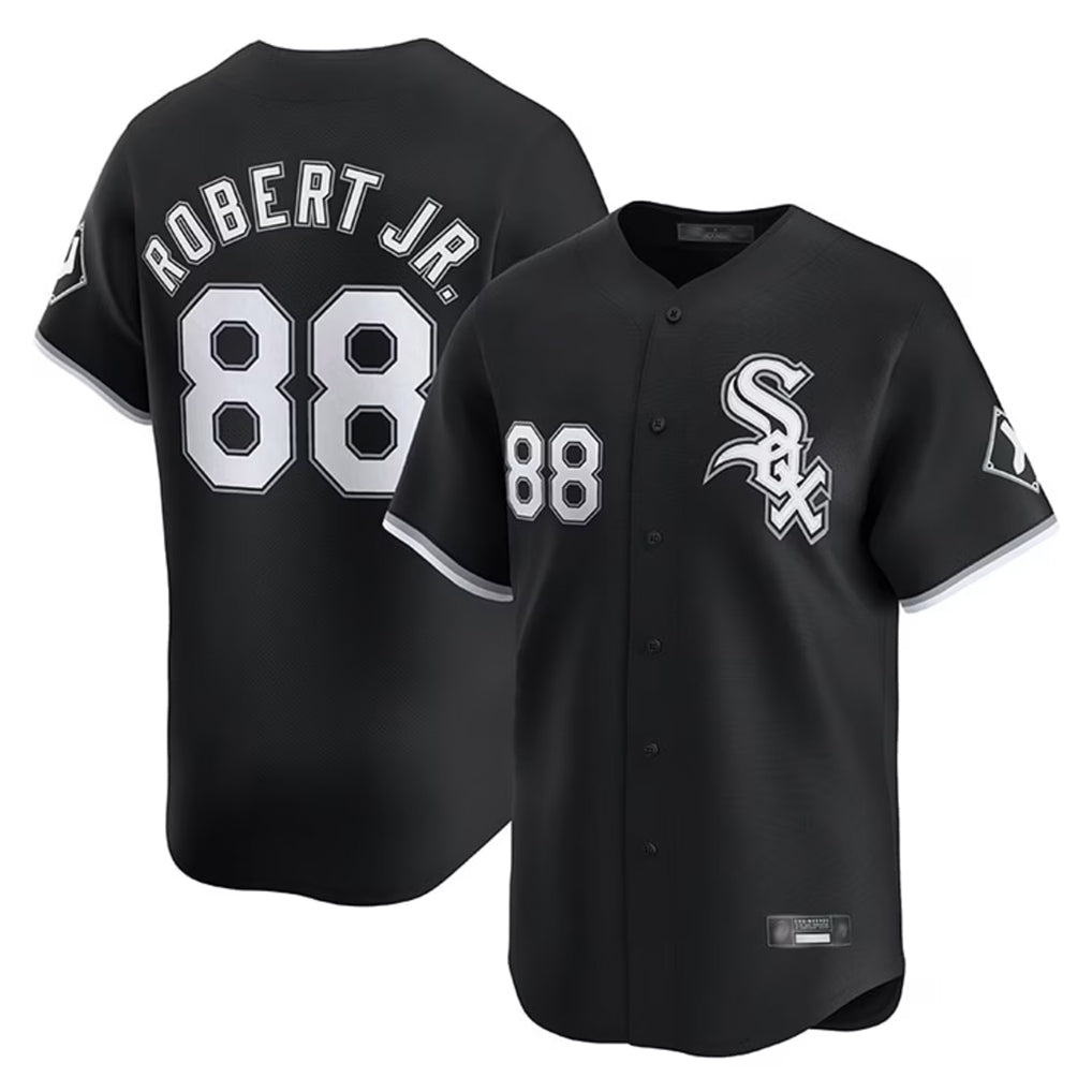 tocy C.White Sox #88 Luis Robert Jr Player Black Limited Home Stitched Jerseys