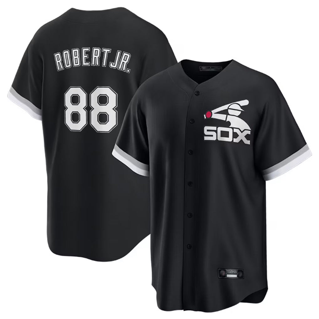 tocy C.White Sox #88 Luis Robert Jr Player Black Spring Training Game Stitched Jerseys