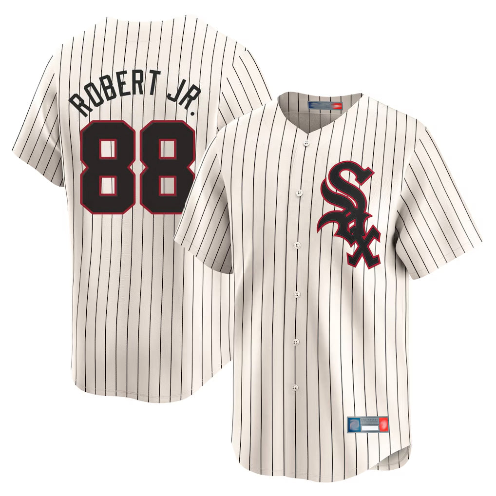 tocy C.White Sox #88 Luis Robert Jr Player Cream Cooperstown Collection Limited Home Stitched Jerseys