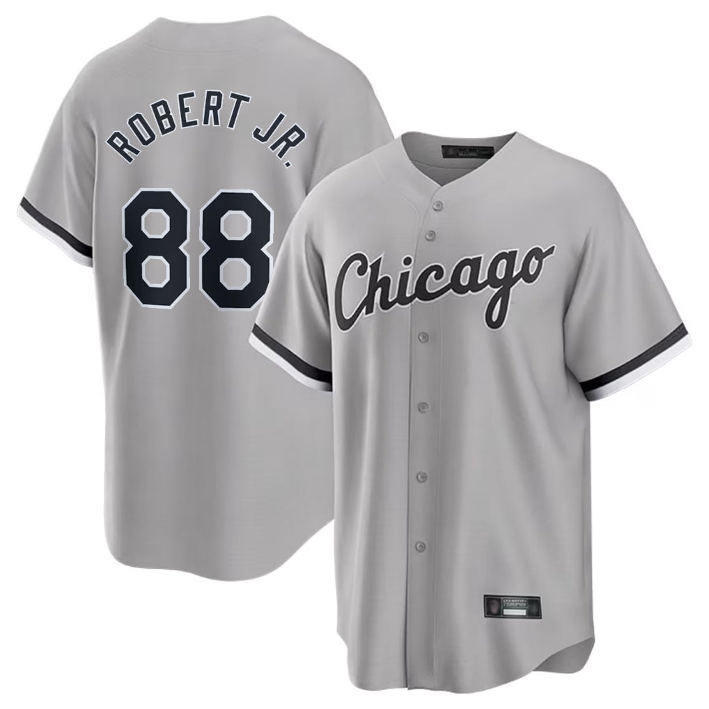 tocy C.White Sox #88 Luis Robert Jr Player Gray Home Game Stitched Jerseys