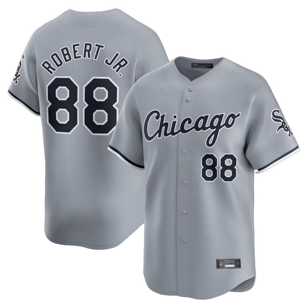 tocy C.White Sox #88 Luis Robert Jr Player Gray Road Limited Home Stitched Jerseys