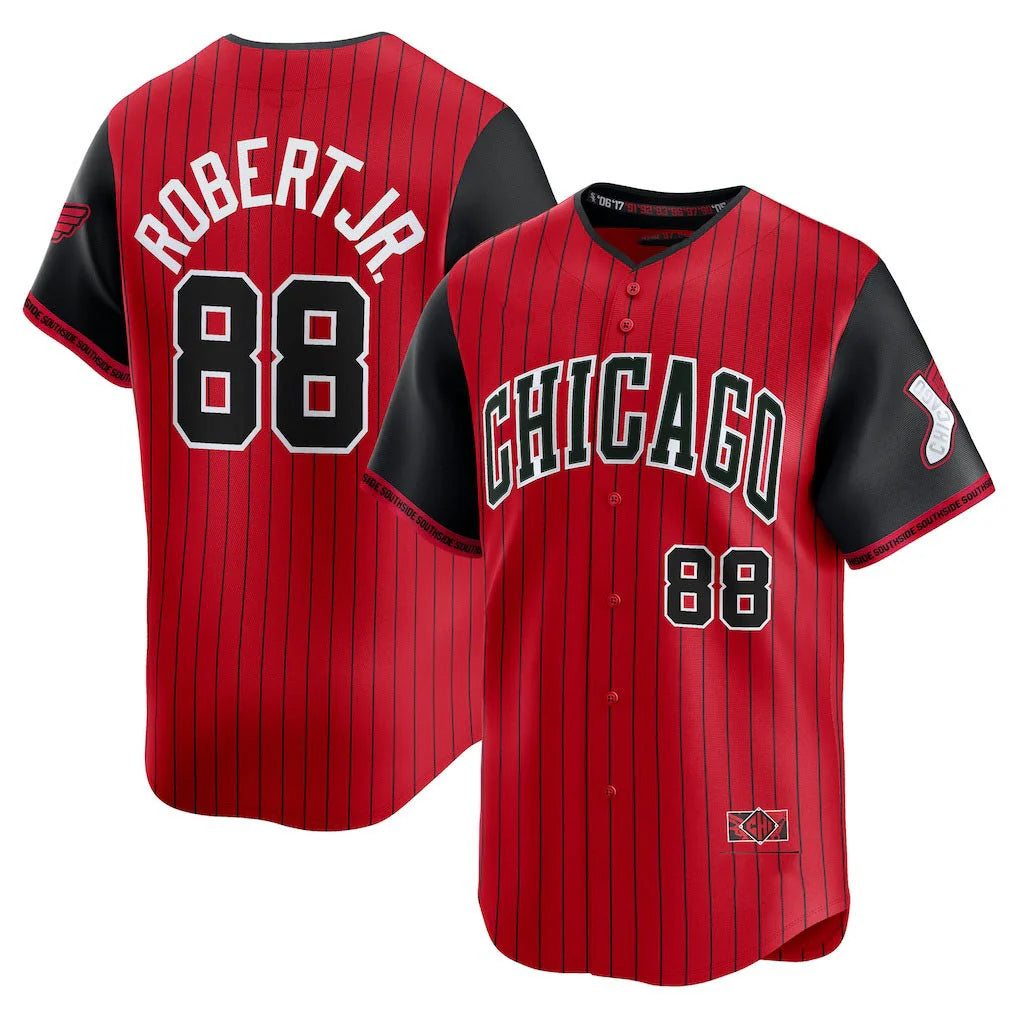 tocy C.White Sox #88 Luis Robert Jr Player Red City Connect Limited Home Stitched Jerseys