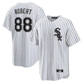 tocy C.White Sox #88 Luis Robert Jr Player White Stripe Home Game Stitched Jerseys