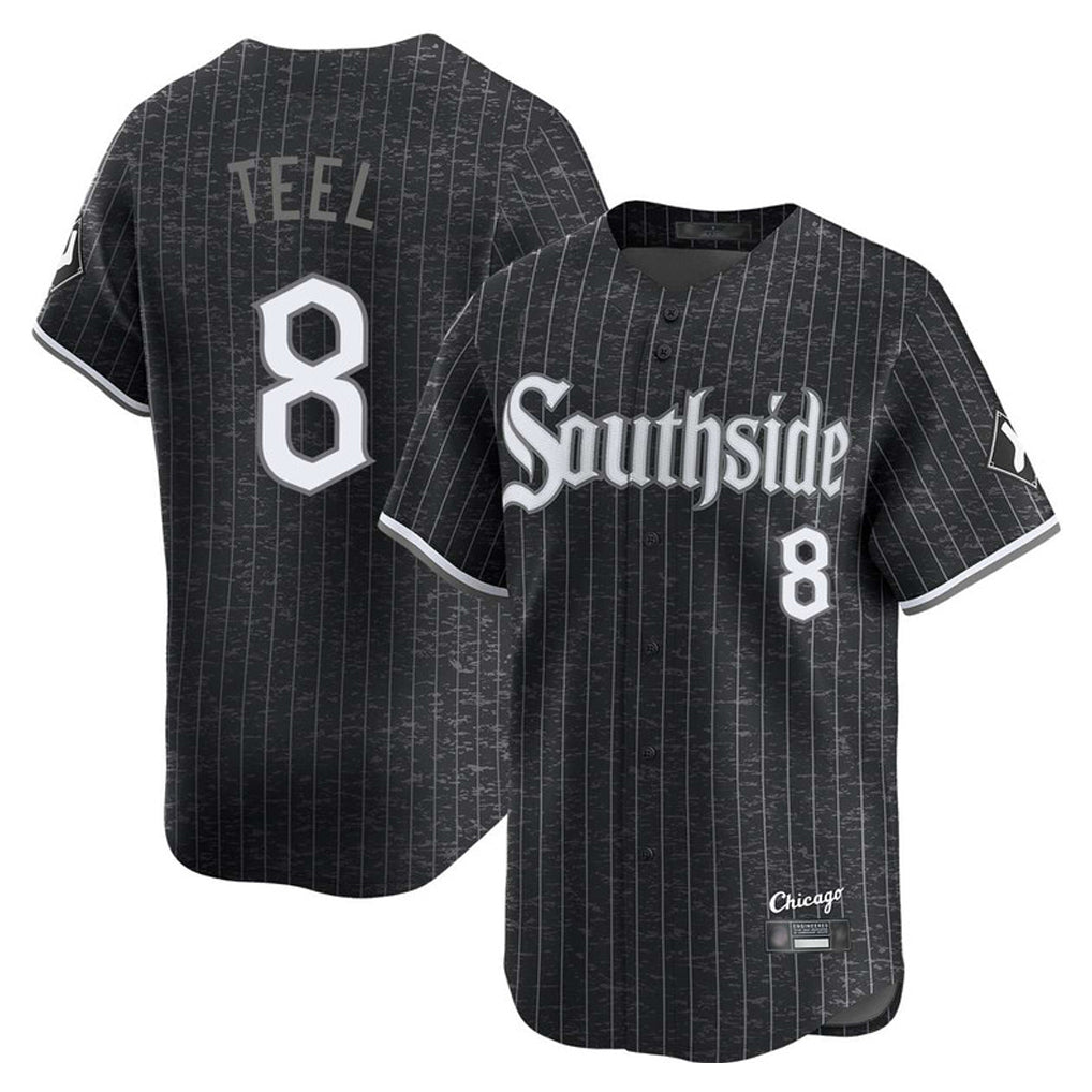 tocy C.White Sox #8 Kyle Teel Player Black City Connect Limited Home Stitched Jerseys