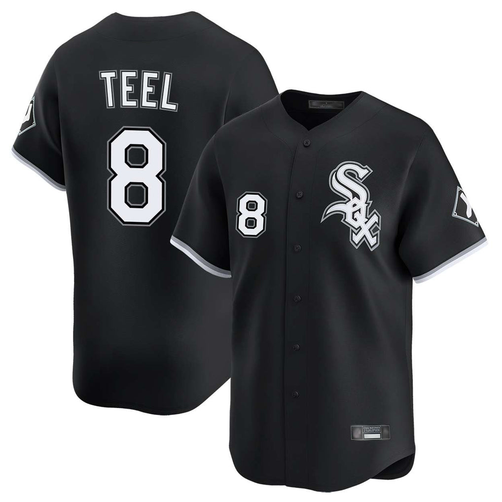 tocy C.White Sox #8 Kyle Teel Player Black Limited Home Stitched Jerseys