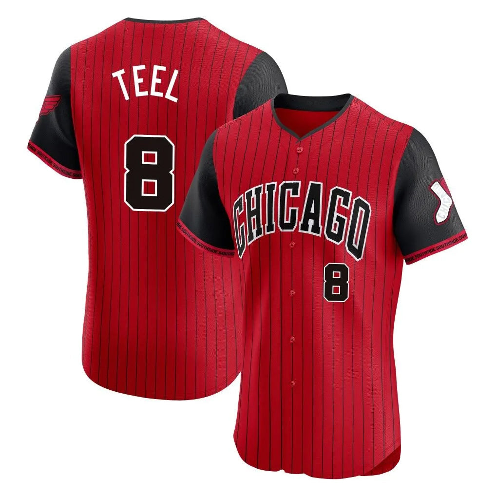 tocy C.White Sox #8 Kyle Teel Player Red City Connect Limited Elite Home Stitched Jerseys