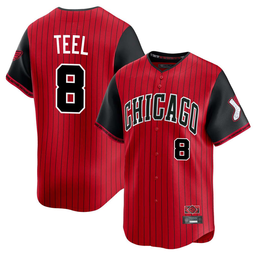 tocy C.White Sox #8 Kyle Teel Player Red City Connect Limited Home Stitched Jerseys