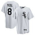 tocy C.White Sox #8 Kyle Teel Player White Stripe Home Game Stitched Jerseys