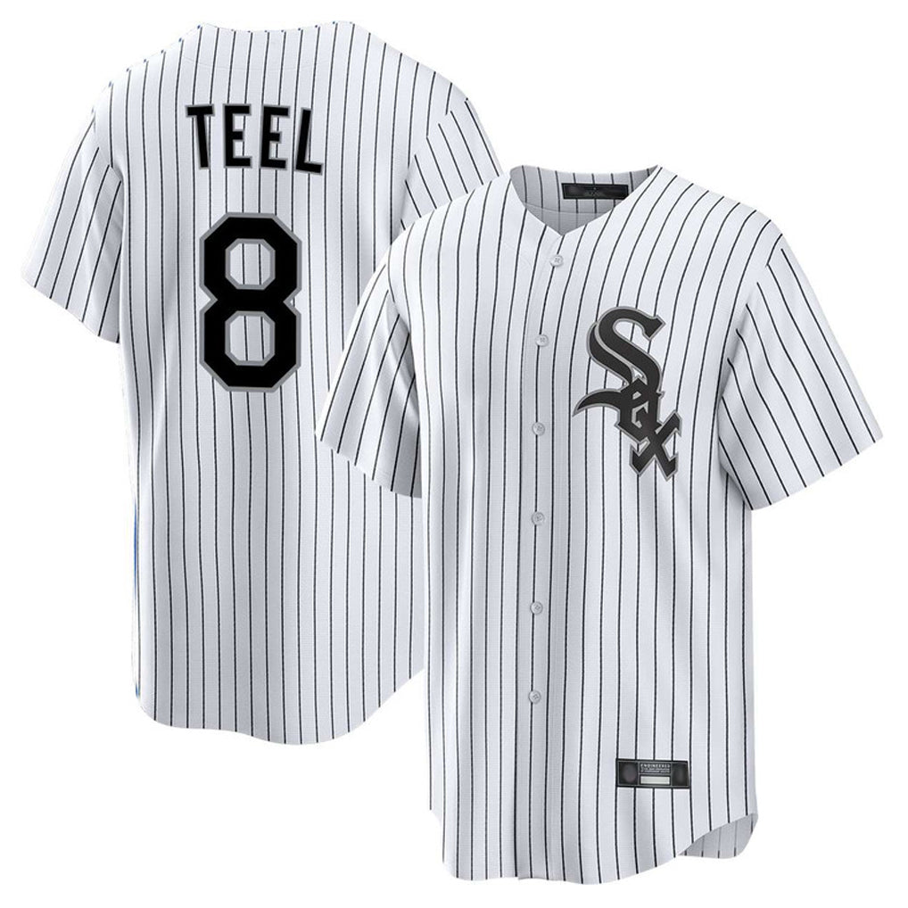tocy C.White Sox #8 Kyle Teel Player White Stripe Home Game Stitched Jerseys