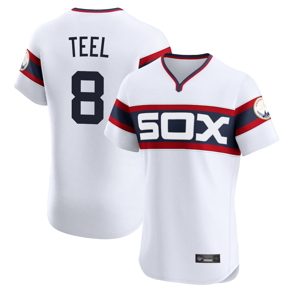 tocy C.White Sox #8 Kyle Teel Player White T-shirt Limited Elite Home Stitched Jerseys