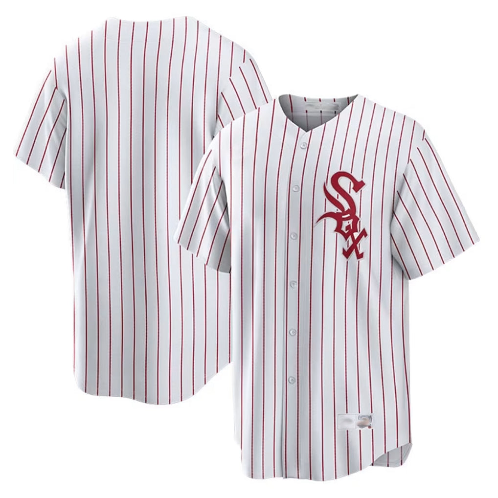 tocy C.White Sox ## White Sox Blank Player Red Stripe White Home Game Stitched Jerseys