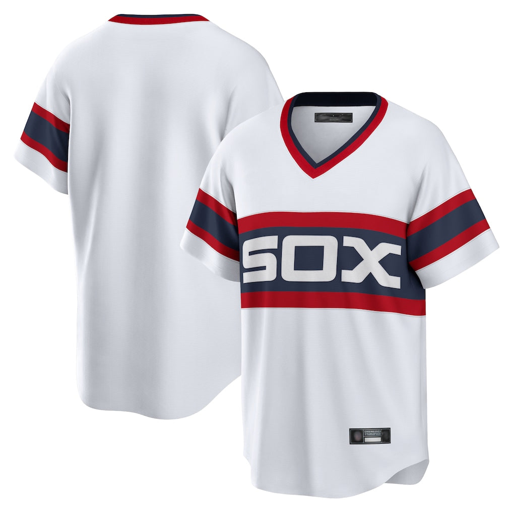 tocy C.White Sox ## White Sox Blank Player White T-shirt Home Game Stitched Jerseys
