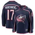 Tocy CB.Jackets #17 Mason Marchment Navy Home Premier Breakaway Player Jersey