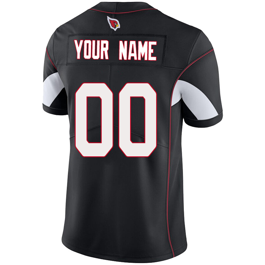 tocy Custom A.Cardinals Black Vapor Untouchable Elite Stitched Jerseys