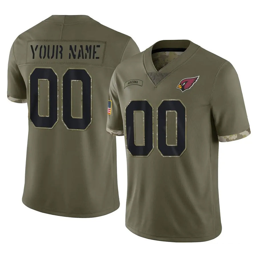tocy Custom A.Cardinals Olive Salute To Service Limited Game Stitched  Jerseys