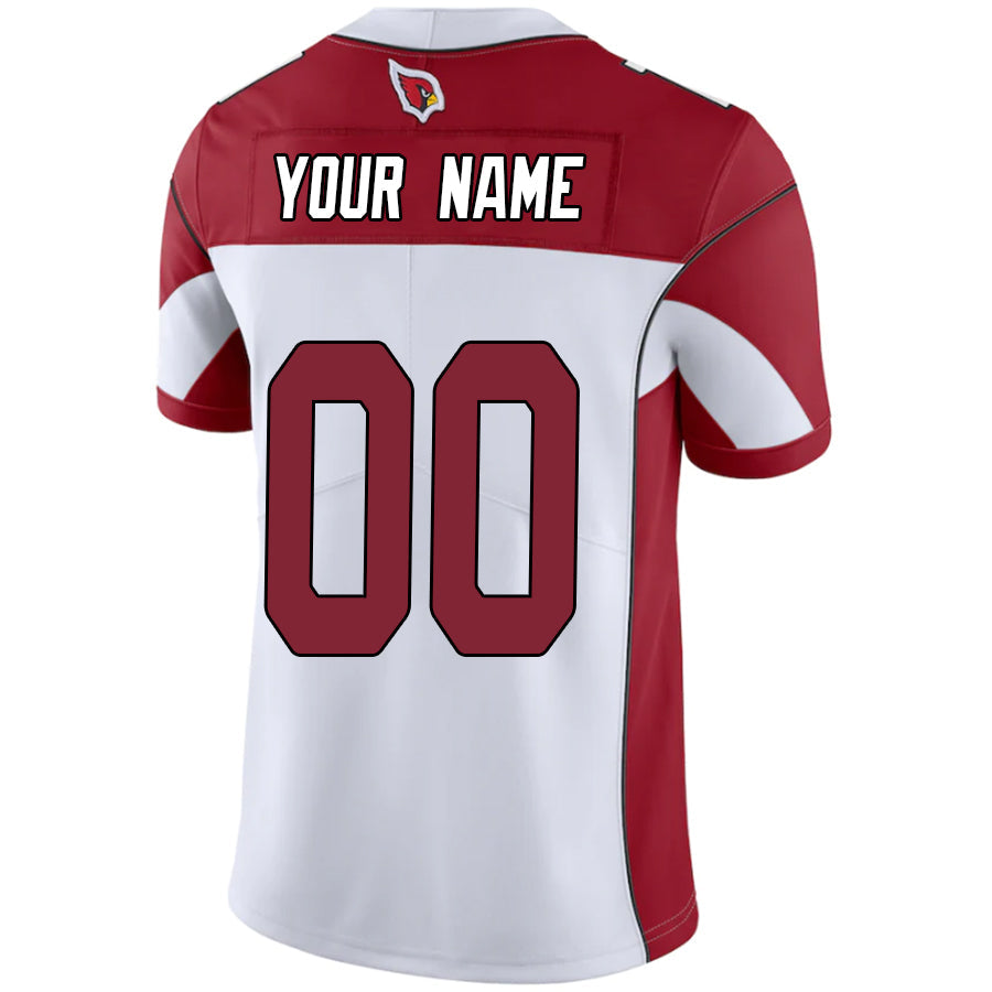 tocy Custom A.Cardinals White-Red Vapor Untouchable Elite Stitched Jerseys