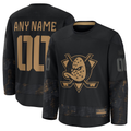 Tocy Custom A.Ducks Black 2024 Military Appreciation Practice Jerseys