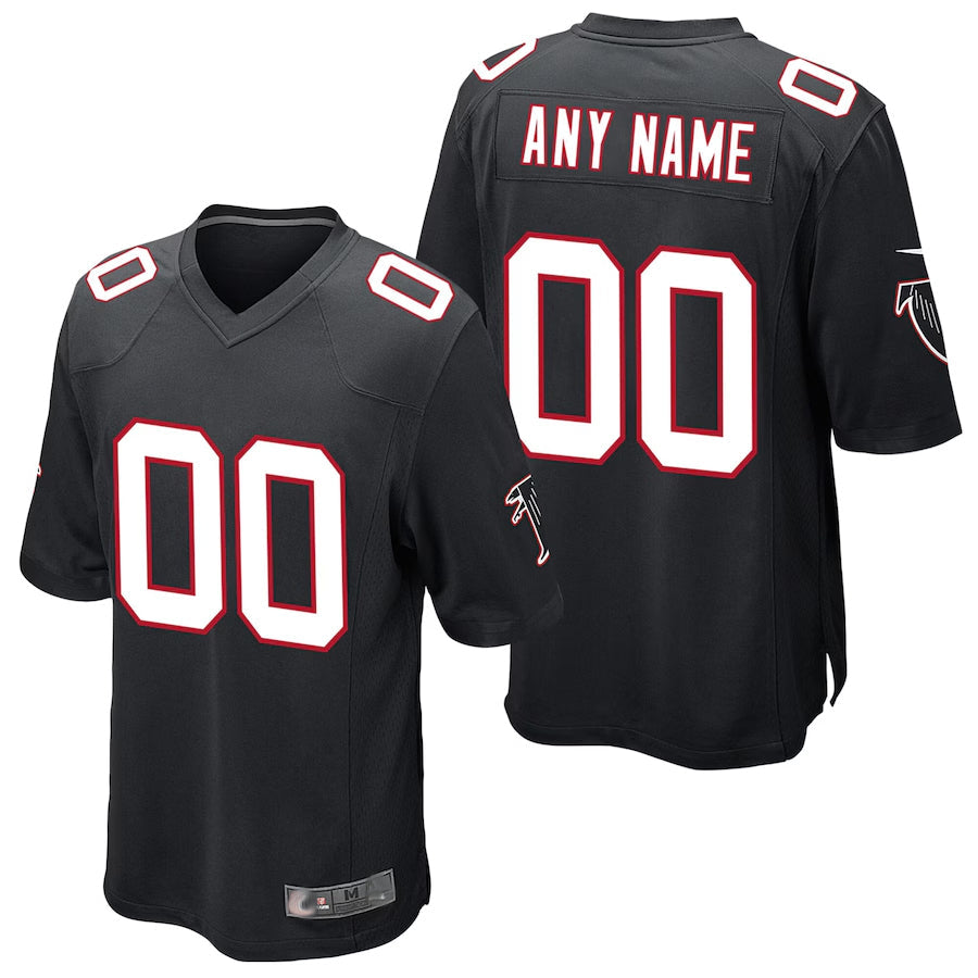 tocy Custom A.Falcons Black Alternate Game Stitched Jerseys