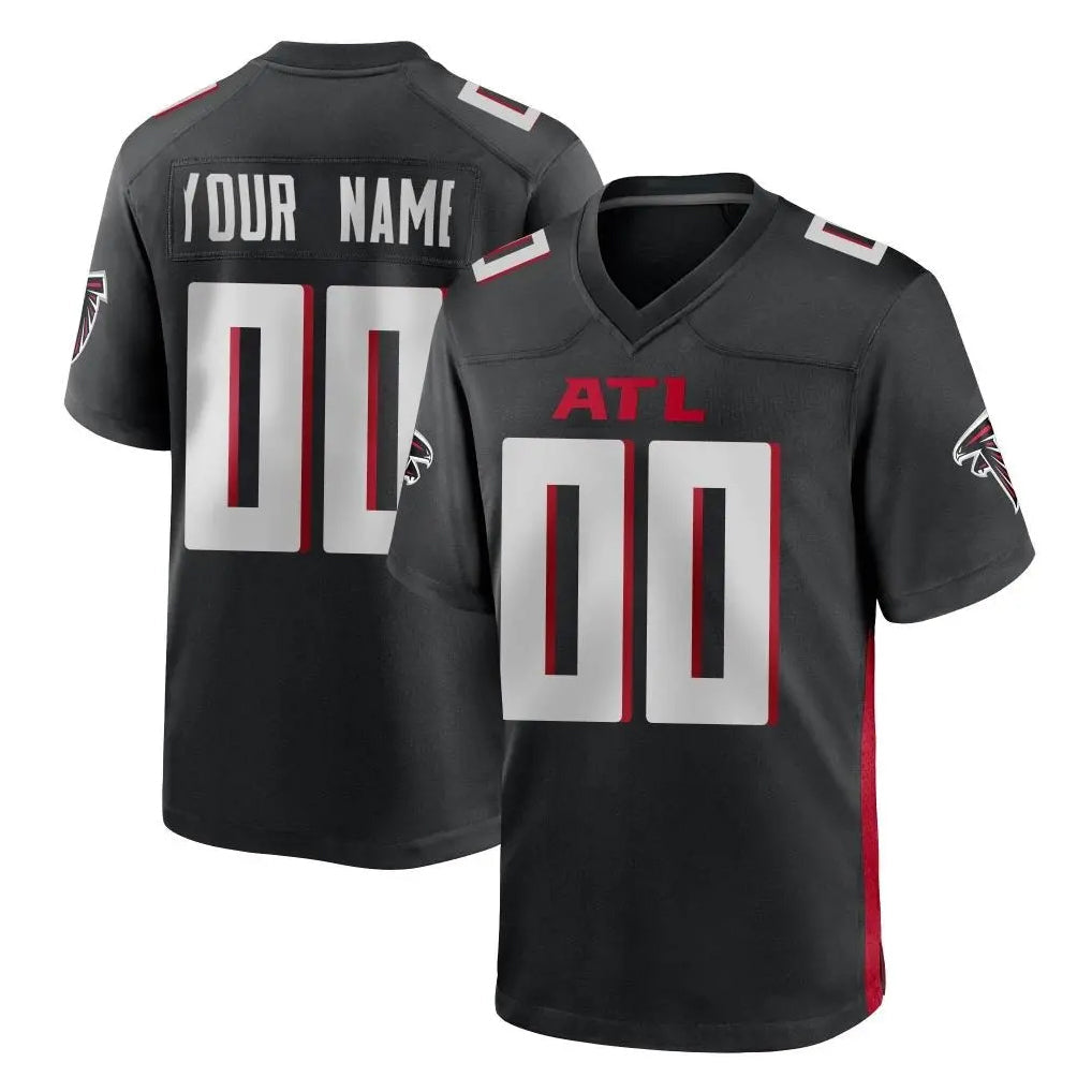 tocy Custom A.Falcons Black Home Game Any Name & Numbers Stitched Jerseys