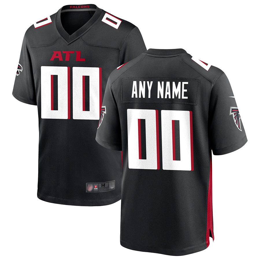 tocy Custom A.Falcons Black Home Game Stitched Jerseys
