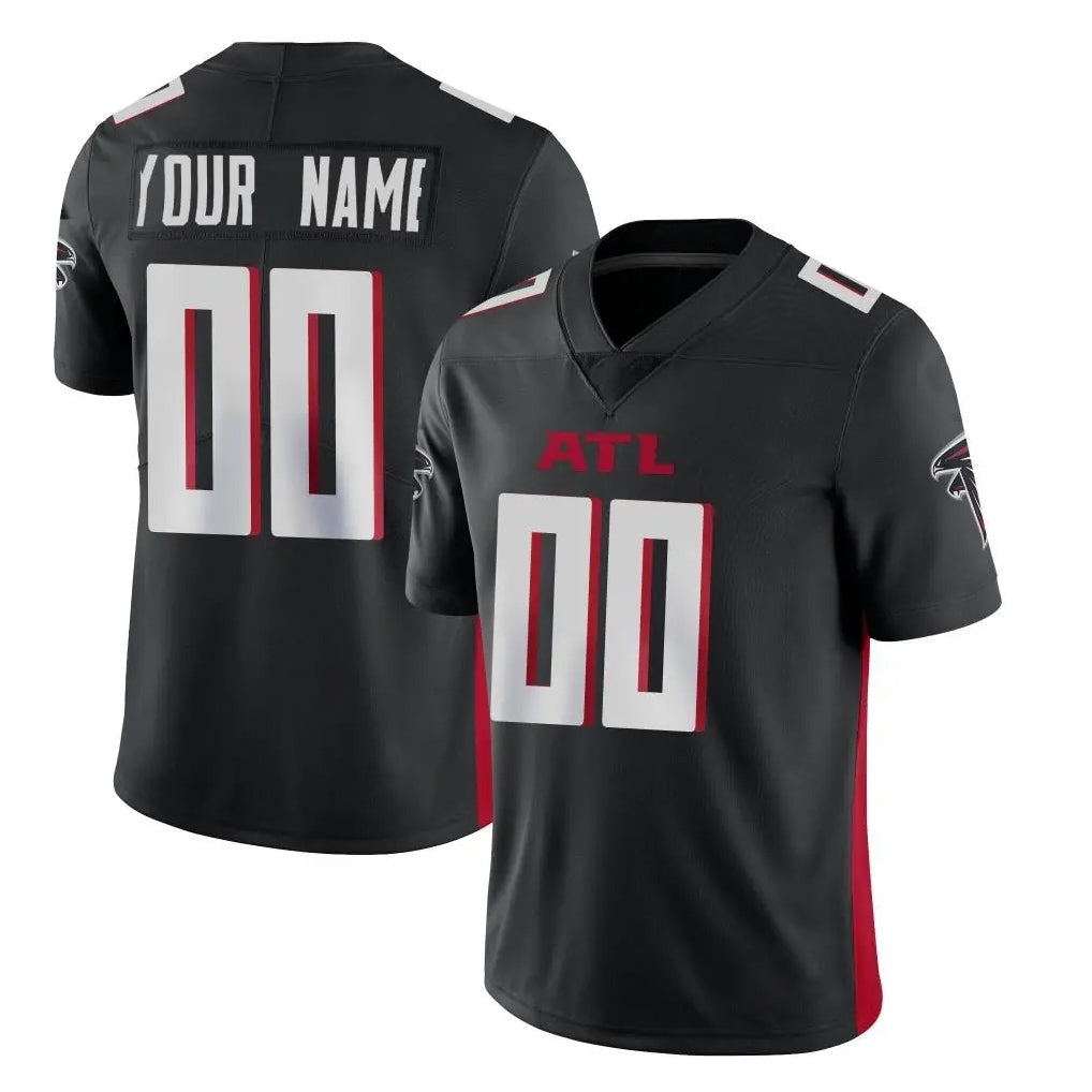 tocy Custom A.Falcons Black Limited Home Game Any Name & Numbers Stitched Jerseys