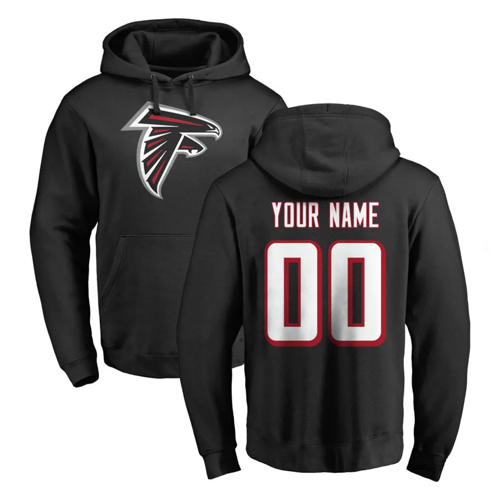 tocy Custom A.Falcons Black Salute to Service Hoodies Any Name & Numbers Stitched Jerseys