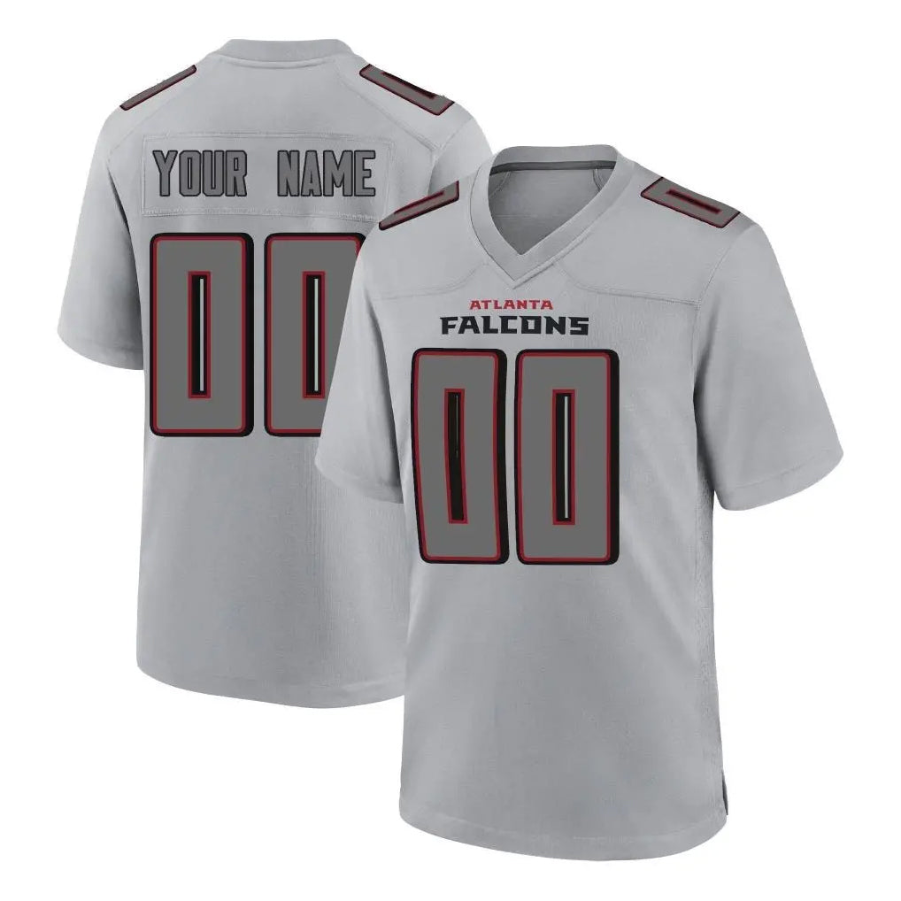 tocy Custom A.Falcons Gray Fashion Home Game Any Name & Numbers Stitched Jerseys