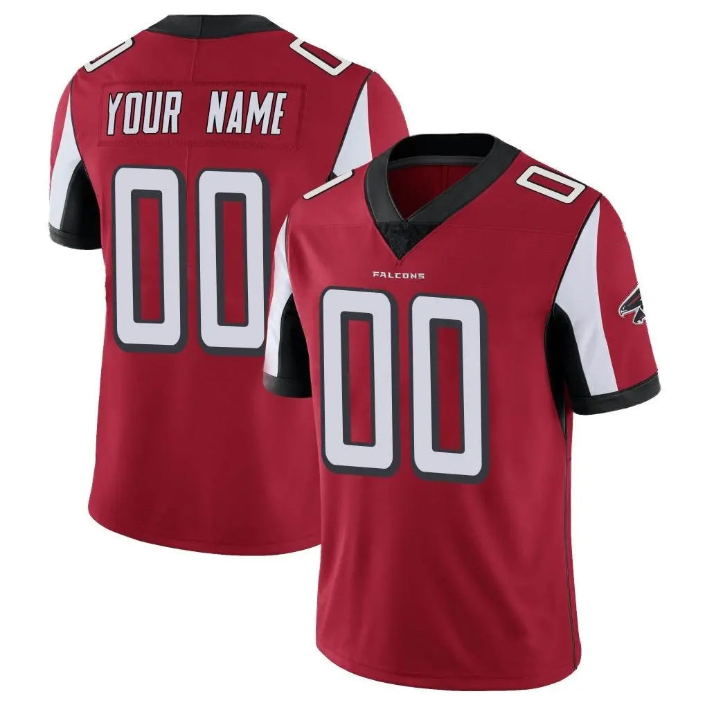 tocy Custom A.Falcons Red Color Vapor Untouchable Limited Home Game Any Name & Numbers Stitched Jerseys