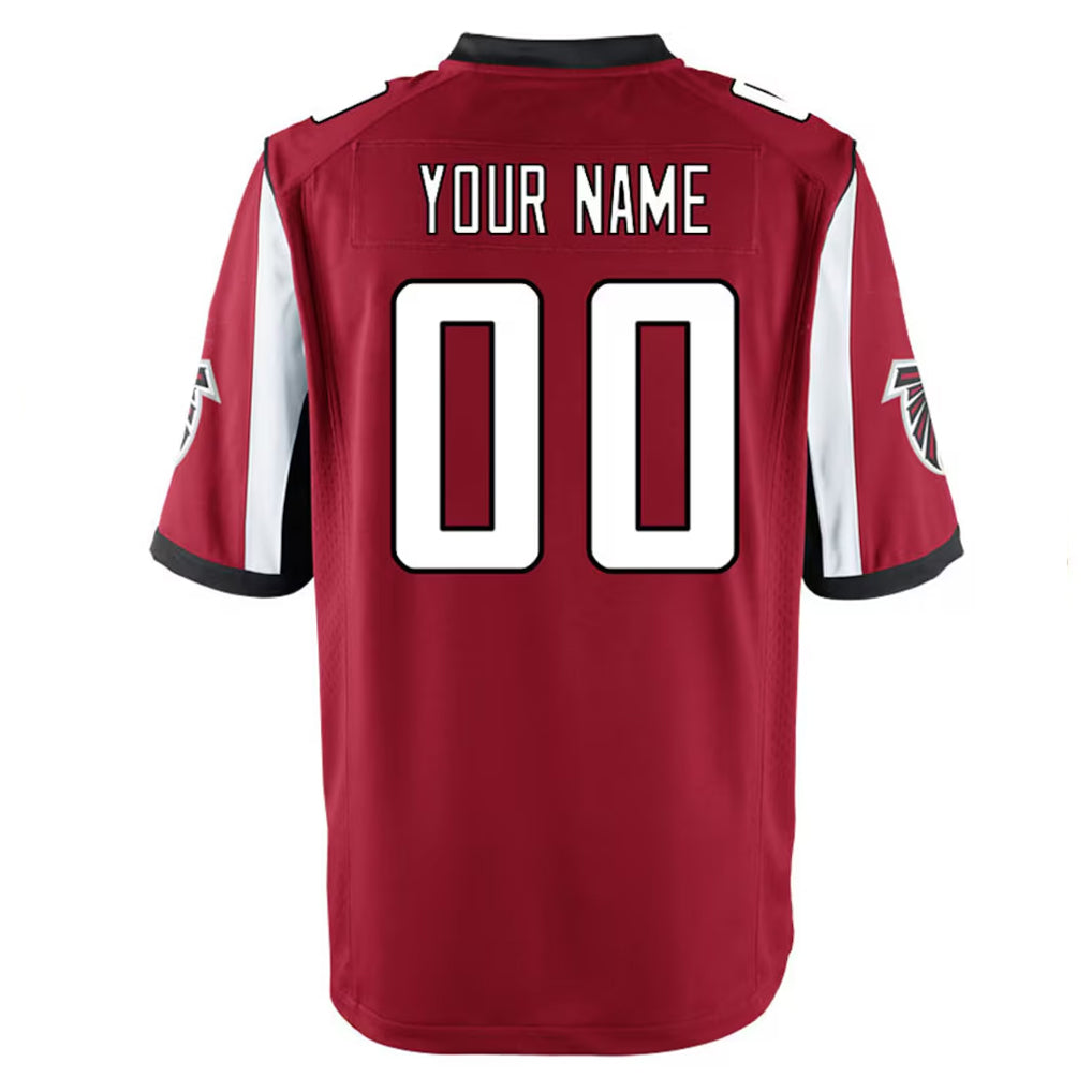 tocy Custom A.Falcons Red Home Game Any Name & Numbers Stitched Jerseys