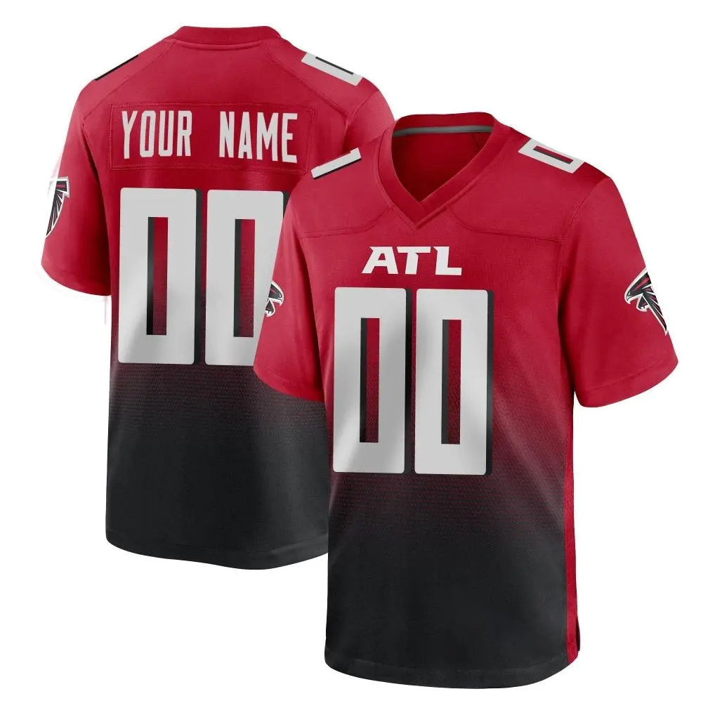 tocy Custom A.Falcons Red Limited Home Game Any Name & Numbers Stitched Jerseys