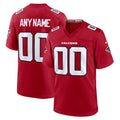 tocy Custom A.Falcons Red Replica Home Game Any Name & Numbers Stitched Jerseys