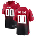tocy Custom A.Falcons Red Replica Home Game Stitched Jerseys