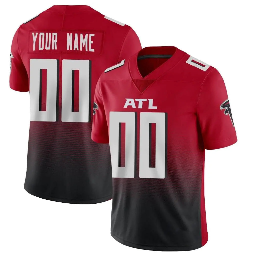 tocy Custom A.Falcons Red Vapor Untouchable Limited Home Game Any Name & Numbers Stitched Jerseys
