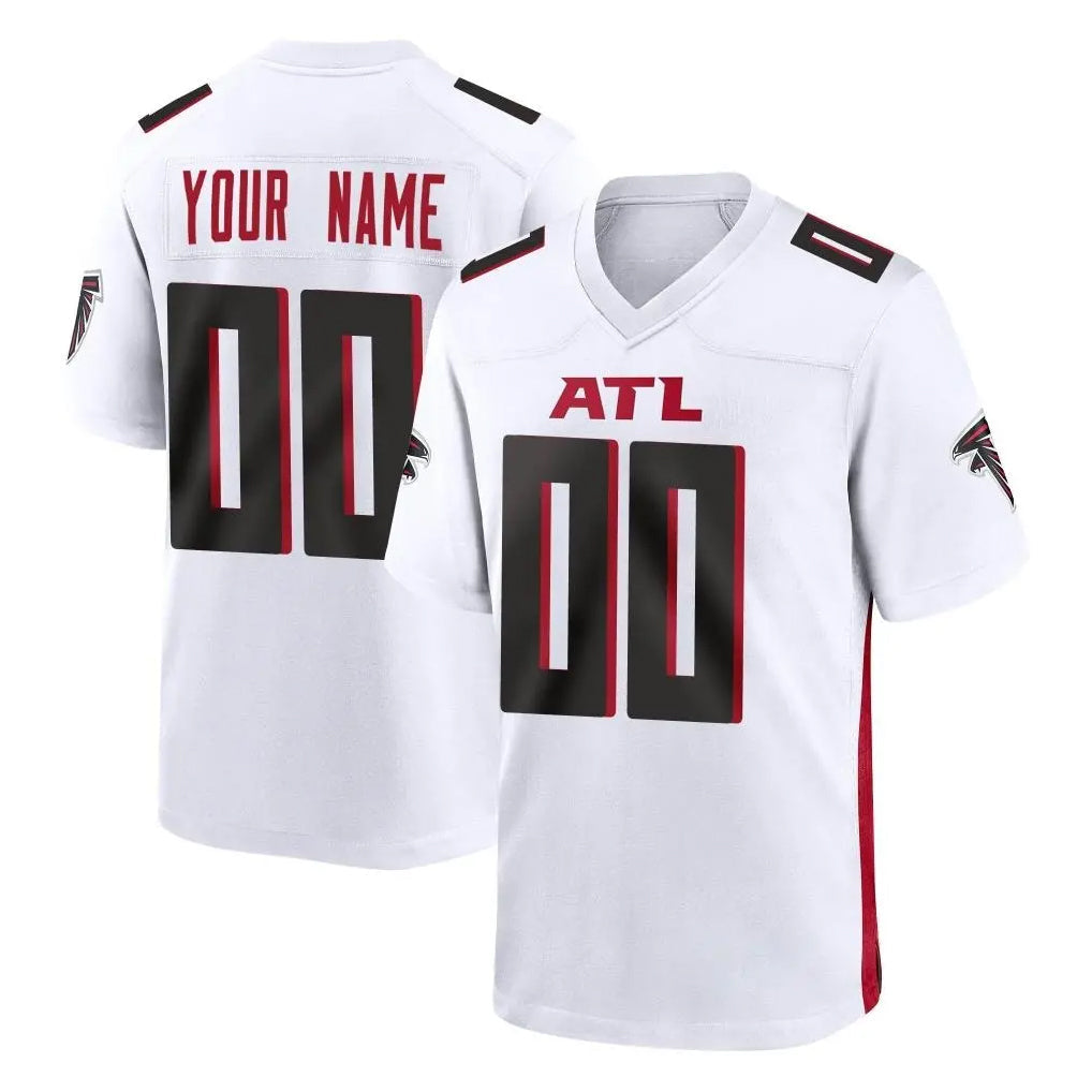 tocy Custom A.Falcons White Home Game Any Name & Numbers Stitched Jerseys