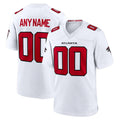 tocy Custom A.Falcons White Replica Home Game Any Name & Numbers Stitched Jerseys