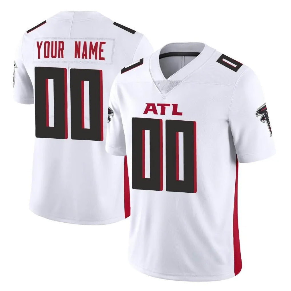 tocy Custom A.Falcons White Vapor Untouchable Limited Home Game Any Name & Numbers Stitched Jerseys