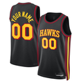 tocy Custom A.Hawks Black 2022-23 Swingman Jerseys - Statement Edition