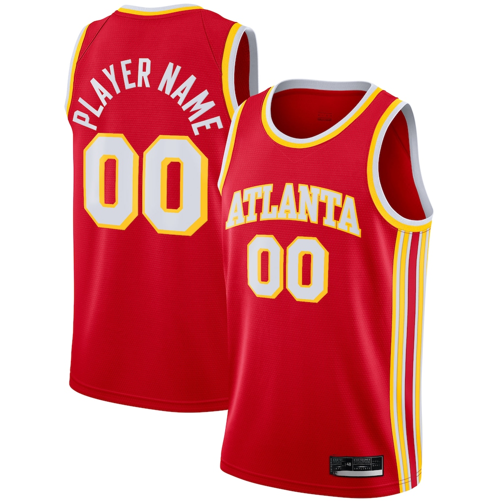 tocy Custom A.Hawks Red 2020-21 Swingman Jerseys - Icon Edition